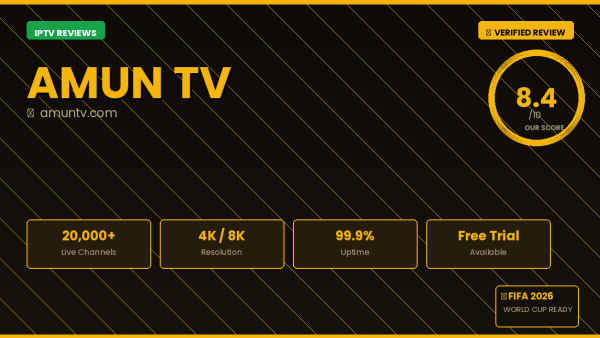 Amun TV Review 2026 — Free Trial, Pricing & Channels