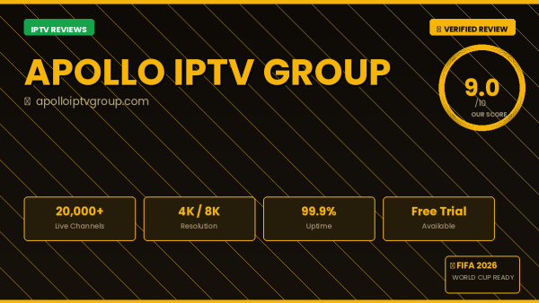 Apollo IPTV Group Review 2026 — Free Trial, Pricing & Channels
