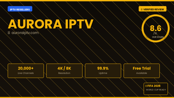 Aurora IPTV Review 2026 — Free Trial, Pricing & Channels