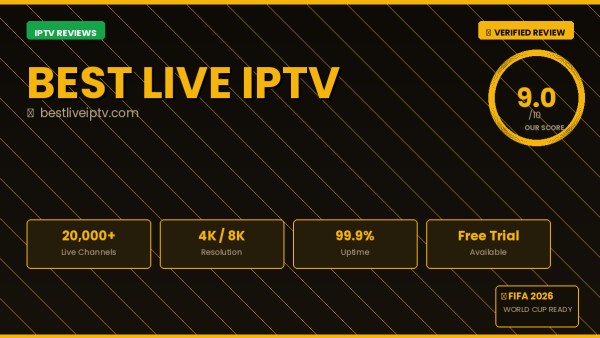 Best Live IPTV Review 2026 — Free Trial, Pricing & Channels