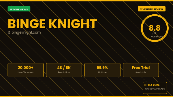 Binge Knight Review 2026 — Free Trial, Pricing & Channels
