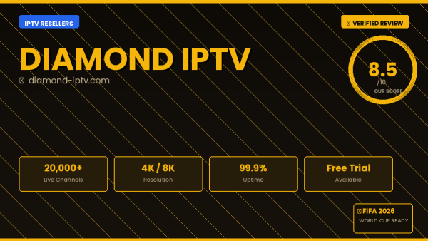 Diamond IPTV Review 2026 — Free Trial, Pricing & Channels