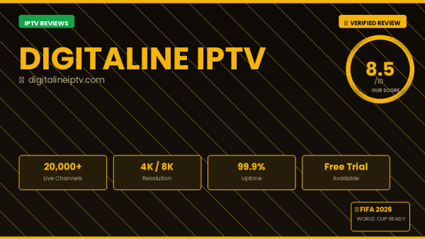 Digitaline IPTV Review 2026 — Free Trial, Pricing & Channels