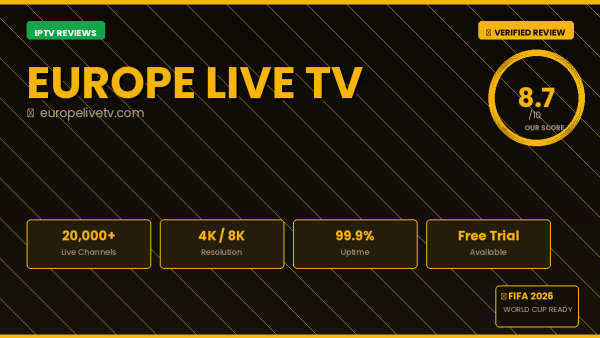 Europe Live TV Review 2026 — Free Trial, Pricing & Channels
