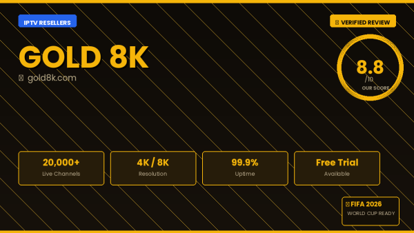 Gold 8K Review 2026 — Free Trial, Pricing & Channels