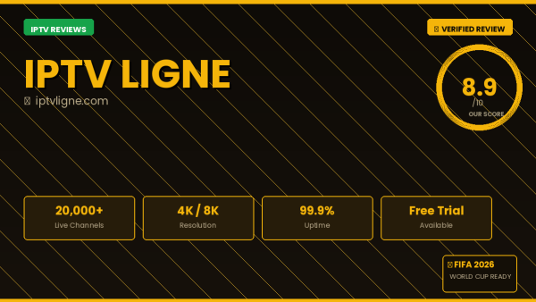 IPTV Ligne Review 2026 — Free Trial, Pricing & Channels