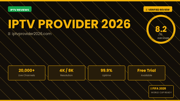 IPTV Provider 2026 Review 2026 — Free Trial, Pricing & Channels