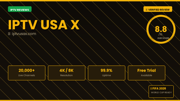 IPTV USA X Review 2026 — Free Trial, Pricing & Channels