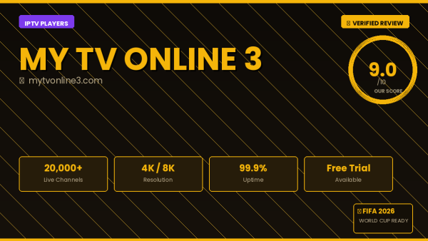 Mytvonline3 IPTV Review 2026 — 12,000+ Channels, 4K Ultra HD & Free Trial