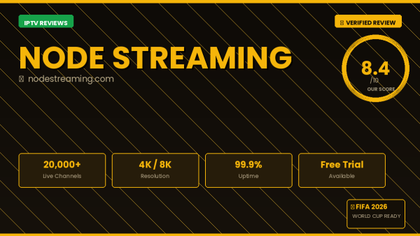 Node Streaming Review 2026 — Free Trial, Pricing & Channels