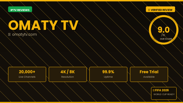 Omaty TV Review 2026 — Free Trial, Pricing & Channels