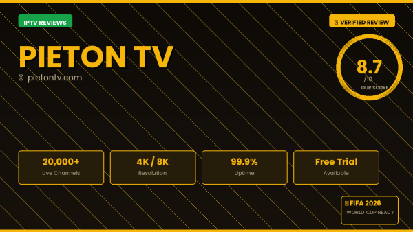 Pieton TV Review 2026 — Free Trial, Pricing & Channels