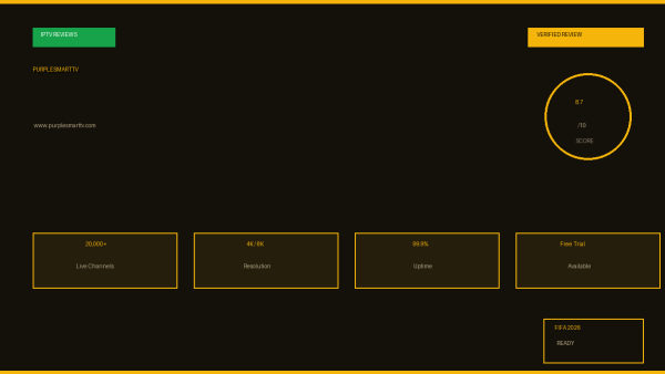 Purplesmarttv Review 2026 — Free Trial, Pricing & Channels