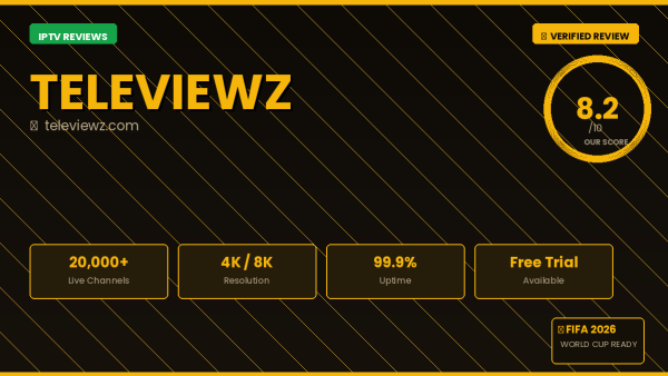 TeleViewz Review 2026 — Free Trial, Pricing & Channels