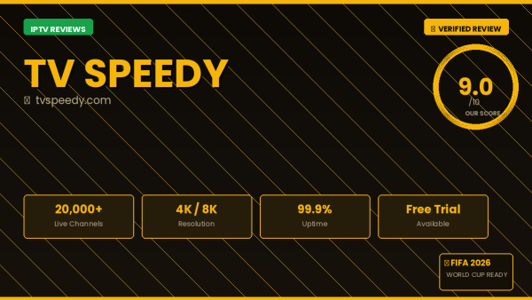 TV Speedy Review 2026 — Free Trial, Pricing & Channels