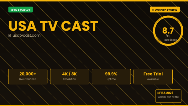 USA TV Cast Review 2026 — Free Trial, Pricing & Channels