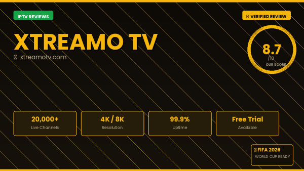 Xtreamo TV Review 2026 — Free Trial, Pricing & Channels