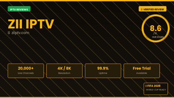ZII IPTV Review 2026 — Free Trial, Pricing & Channels