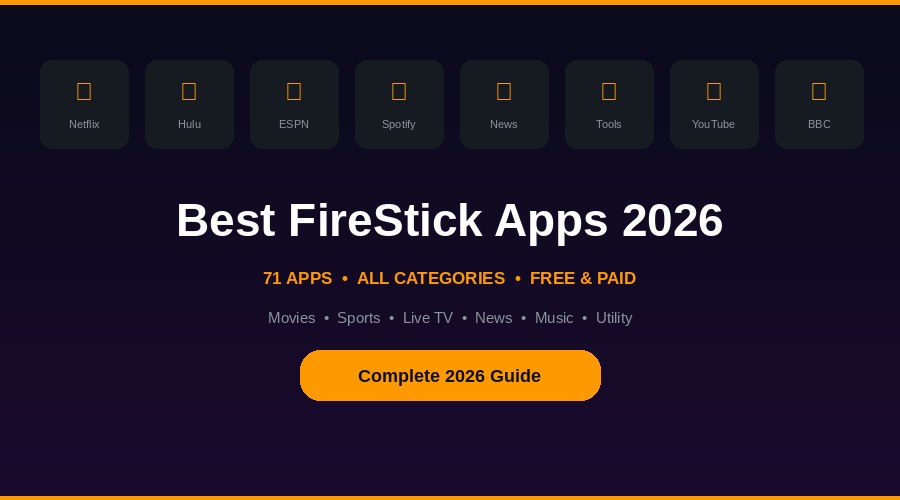 Best FireStick apps for live TV without cable 2026